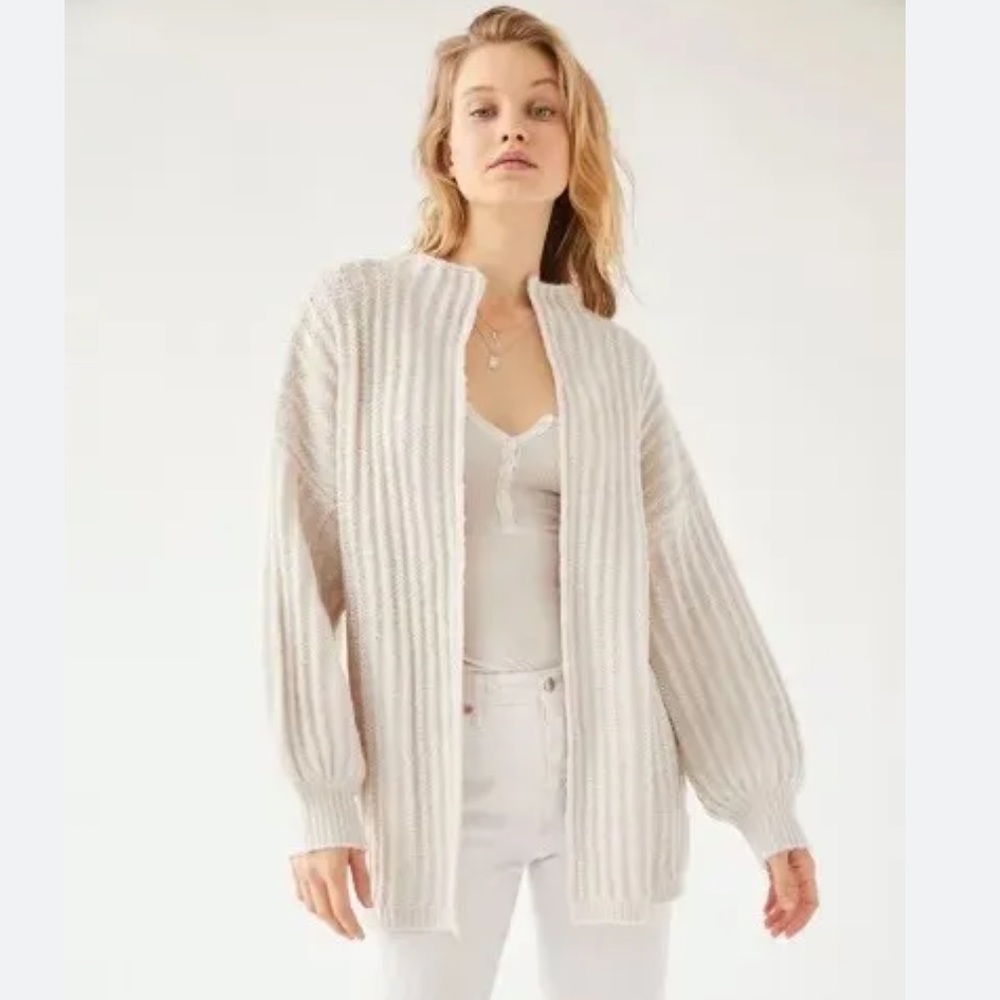Urban Outfitters truly madly deeply Ava open front cardigan women’s medium Cream